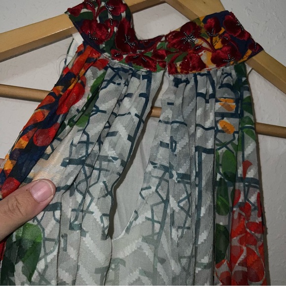 Anthropologie BNWT Bhanuni by Jyoti Marilla Maxi Dress Mixed Print Size Small. - Picture 13 of 16